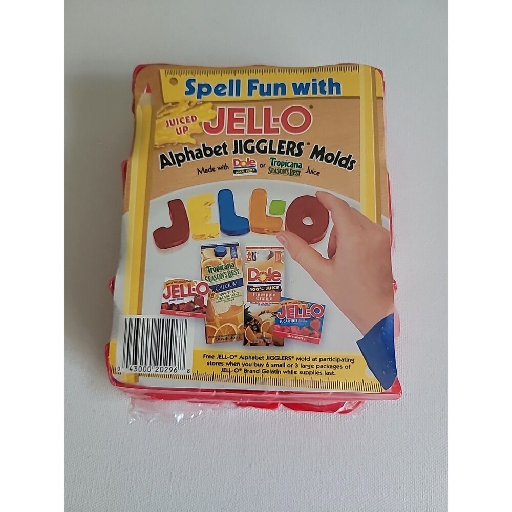 Vintage Jell-O Spell Fun w/ Alphabet Jigglers Molds 26 Letters A to Z